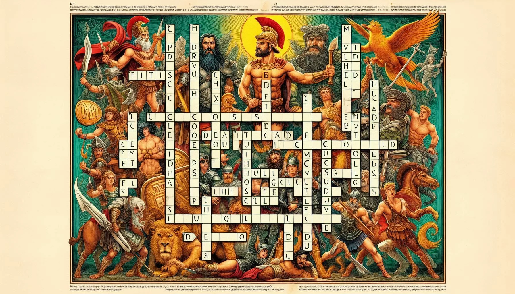 Greek Mythology Crossword Heroes